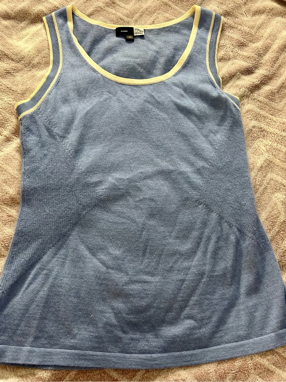 Saks Fifth Avenue Classic Cashmere Silk Blend Shell Tank Top Sz Small S
